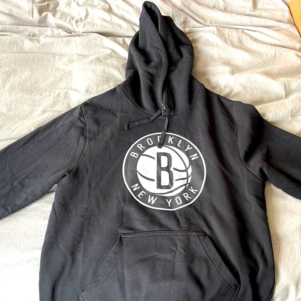 Kevin Durant 7 Brooklyn Nets Black Sweatshirt Large